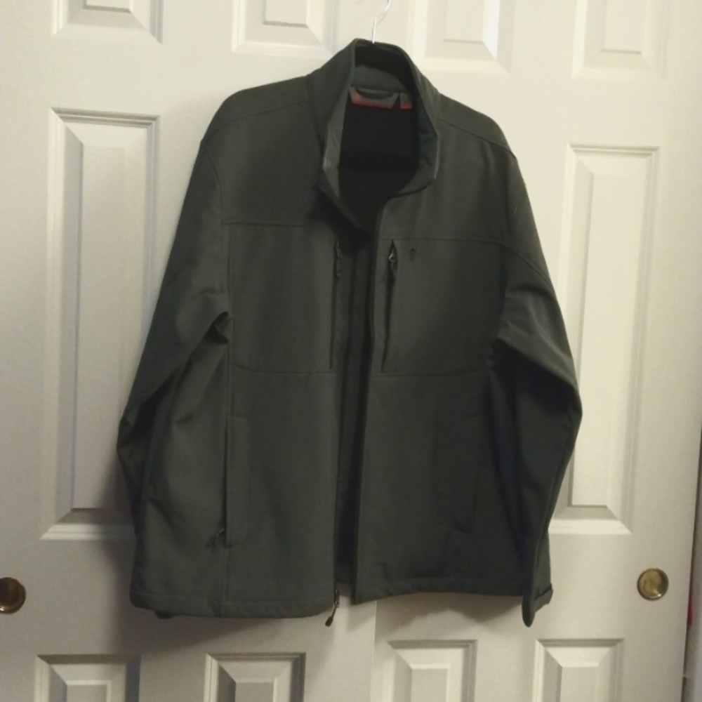 XXL Men's Jacket Free Country Dark Gray Zipper Front